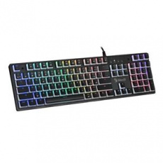A4tech Bloody S510R, RGB podsvícená mechanická herní klávesnice, Blue Switch, pudding, USB, CZ, černá