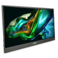 Acer LCD PM161QBbmiuux 15,6" IPS LED, 1920x1080, 1xMiniHDMI + 2xType-C + Audio Out, repro 1Wx2, VESA 75x75, Black