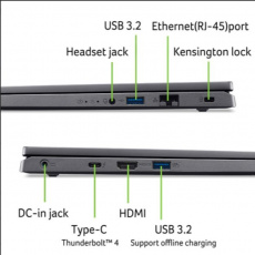 Acer Aspire 16 (A16-71GM-76JL) Intel Ultra 7 155H/16GB/1TB SSD/16"WUXGA/GF3050/W11 Home/šedá