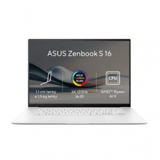 ASUS Zenbook S 16 OLED - Ryzen AI 9 HX 370/32GB/2TB SSD/16"/3K/OLED/Touch/2y PUR/Win 11 Pro/Bílá