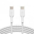 Belkin BOOST CHARGE™ USB-C/USB-C kabel, 2m, bílý - odolný