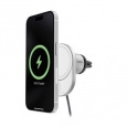 Belkin BOOST CHARGE™ Qi2 Magnetický držák s nabíjením do auta, 15W, bez adaptéru, šedý