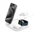 Belkin BOOST CHARGE™ Qi2 15W 3v1 Magnetický nabíjecí stojan, skládací, bílá