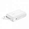 Belkin BOOST CHARGE™ USB-C Power Delivery PowerBanka s integrovaným USB-C kabelem, 10000mAh, 20W, bílá