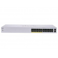 Cisco CBS110-24PP (24xGbE, 2xGbE/SFP combo, 12xPoE+, 100W, fanless) - REFRES