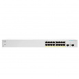 Cisco CBS220-16P-2G (16xGbE,2xSFP,16xPoE+,130W,fanless) - REFRESH