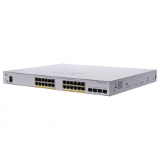 Cisco switch CBS350-24P-4X-EU (24xGbE,4xSFP+,24xPoE+,195W,fanless) - REFRESH