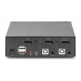 DIGITUS DS-12851 KVM Switch, 2x DP in, DP Out, 2x USB B, 4K @ 60 Hz, černá