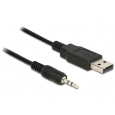 Delock Cable USB TTL male > 2.5 mm 3 pin stereo jack male 1.8 m (3.3 V )