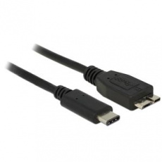 Delock kabel SuperSpeed USB 10 Gbps (USB 3.1, Gen 2) USB Type-C™ samec > USB type Micro-B samec 0.5 m černý