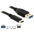 Delock Kabel SuperSpeed USB 10 Gbps (USB 3.1, Gen 2) Typ A samec > USB Type-C™ samec 1 m černý