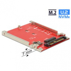 Delock 2.5” Převodník U.2 SFF-8639 > M.2 NVMe Key M - 7 mm