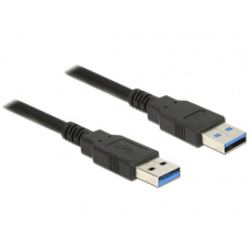 Delock Kabel USB 3.0 Typ-A samec > USB 3.0 Typ-A samec 0,5 m černý