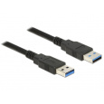 Delock Kabel USB 3.0 Typ-A samec > USB 3.0 Typ-A samec 1,0 m černý