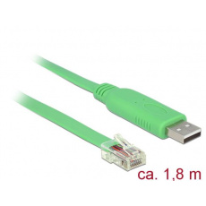 Delock Adaptér USB 2.0 Typ-A samec > 1 x Serial RS-232 RJ45 samec