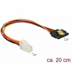 Delock Kabel P4 samec > SATA 15 pin samice 20 cm