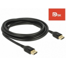 Delock DisplayPort kabel 8K 60 Hz 3 m DP 8K certifikováno