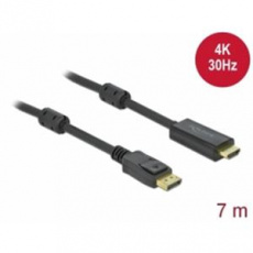 Delock Pasivní kabel DisplayPort 1.2 na HDMI, 4K, 30 Hz 7 m