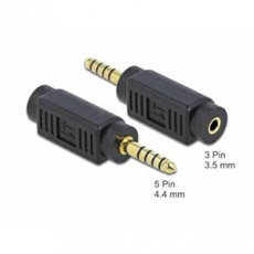 Delock Adaptér Stereo jack samec 4.4 mm 5 pin na Stereo jack samice 3.5 mm 3 pin