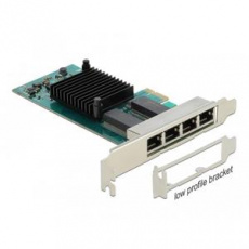 Delock PCI Express karta na 4 x Gigabit LAN