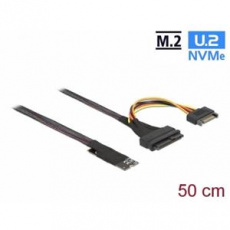 Delock Adaptér M.2 klíč M na U.2 SFF-8639 NVMe s kabelem délky 50 cm