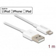 Delock USB datový a napájecí kabel pro iPhone™, iPad™, iPod™ bílý 1 m