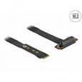 Delock Adaptér M.2 klíč M na PCIe x4 NVMe, pravoúhlý, s kabelem délky 20 cm