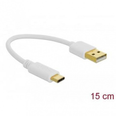 Delock Nabíjecí kabel USB Typu-A na USB Type-C™, délky 15 cm