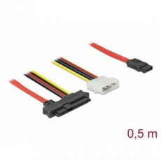 Delock Kabel SAS SFF-8482 + napájení > 1 x SATA 7 pin 0,5 m