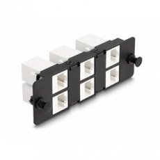 Delock Panel adaptérů Keystone, 6 portů, černý