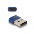 Delock Adaptér USB 2.0, ze zástrčkového konektoru USB Typu-A na zásuvkový konektor USB Type-C™, modrá