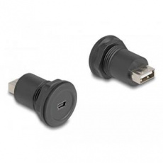 Delock Integrovaný konektor z USB 2.0 Typu Mini-B na USB 2.0 Typu-A, černý