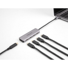 Delock USB 5 Gbps 4 portový Hub USB Type-C™ s konektorem USB Type-C™