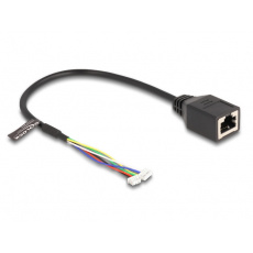 Delock Kabel ze zásuvky RJ45 na zásuvkový pinový konektor, 1,25 mm, 4 pinový a zásuvkový pinový konektor, 1,25 mm, 6 pin