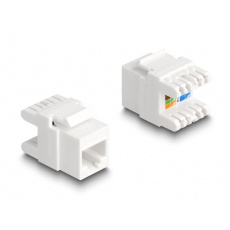 Delock Modul Keystone, ze zásuvky RJ45 na LSA, Cat.6A, beznástrojový, mini