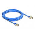 Delock Síťový kabel RJ45, Cat.8.1, F/FTP, tenký, 5 m, modrý