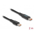 Delock Rychlonabíjecí kabel USB 2.0 ze zástrčkového rozhraní USB Type-C™ na zástrčkové rozhraní PD 3.1, 140 W, s indikací výkonu