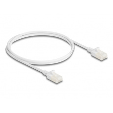 Delock Síťový kabel RJ45 Cat.6A, ze zástrčky na zástrčku, s robustní západkou, pro průmyslové použití, U/UTP Slim, 1 m,