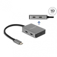 Delock USB 10 Gbps 4 portový Hub USB Type-C™ s konektorem USB Type-C™