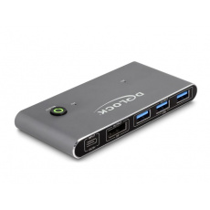 Delock DisplayPort KVM Switch 8K 30 Hz s USB 5 Gbps