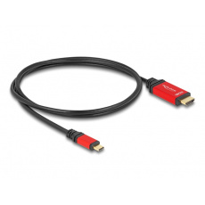 Delock Kabel USB Type-C™ na HDMI (DP Alt Mód) 8K 60 Hz s funkcí HDR 1 m červená