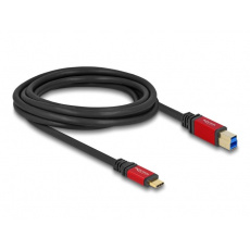 Delock USB 5 Gbps kabel USB Type-C™ samec na USB Typ-B samec 3 m červený kovový