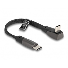 Delock Plochý páskový kabel USB 2.0 ze zástrčkového konektoru USB Type-C™ na zástrčkový konektor USB Type-C™, pravoúhlý