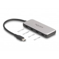 Delock USB 10 Gbps Hub, USB Type-C™ se 4 x zásuvkami USB Type-C™ a PD 85 W