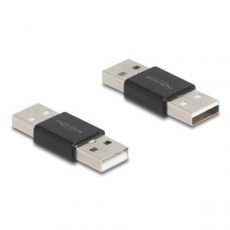 Delock Adaptér měnící „pohlaví“ USB 2.0 Typ-A ze zástrčky na zástrčku, kovový