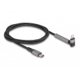 Delock Datový a nabíjecí kabel z rozhraní USB Type-C™ na Lightning™ pro iPhone™, iPad™, iPod™, pravoúhlý