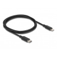 Delock Tenký datový a nabíjecí kabel z rozhraní USB Type-C™ na Lightning™, pro iPhone™, iPad™, iPod™, černý, 1 m, MFi