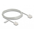 Delock Síťový kabel rozhraní RJ45 Cat.6, UTP Ultra Slim, 2 m, šedá s krátkými zástrčkami