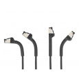 Delock Síťový kabel s rozhraním RJ45 Slim, Cat.6A, U/FTP, ohebný, černý, 0,5 m