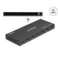 Delock HDMI Switch 5 x vstupní porty HDMI na 1 x výstupní port HDMI, 8K 60 Hz